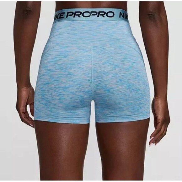 Nike Women's Pro 3" Space Dye Dri-Fit Compression Shorts Size S HJ6348-464 New - Picture 2 of 10